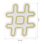 WALLXPERT Zidna LED dekoracija Hashtag Yellow - slika 5