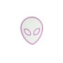 WALLXPERT Zidna LED dekoracija Alien Pink - slika 5