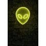 WALLXPERT Zidna LED dekoracija Alien Yellow - slika 3