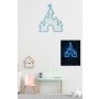 WALLXPERT Zidna LED dekoracija Castle Blue - slika 4