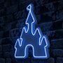 WALLXPERT Zidna LED dekoracija Castle Blue - slika 1