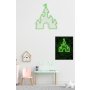 WALLXPERT Zidna LED dekoracija Castle Green - slika 4