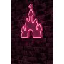 WALLXPERT Zidna LED dekoracija Castle Pink - slika 2