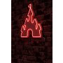 WALLXPERT Zidna LED dekoracija Castle Red - slika 2