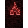 WALLXPERT Zidna LED dekoracija Castle Red - slika 3