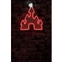 WALLXPERT Zidna LED dekoracija Castle White Red - slika 3