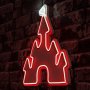 WALLXPERT Zidna LED dekoracija Castle White Red - slika 1
