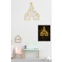 WALLXPERT Zidna LED dekoracija Castle Yellow - slika 4
