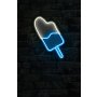 WALLXPERT Zidna LED dekoracija Ice Cream Blue - slika 3