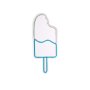 WALLXPERT Zidna LED dekoracija Ice Cream Blue - slika 5