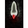 WALLXPERT Zidna LED dekoracija Rocket White Red - slika 2