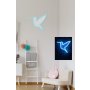 WALLXPERT Zidna LED dekoracija Little Bird Blue - slika 4