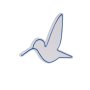 WALLXPERT Zidna LED dekoracija Little Bird Blue - slika 5