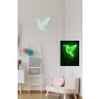 WALLXPERT Zidna LED dekoracija Little Bird Green - slika 4