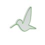 WALLXPERT Zidna LED dekoracija Little Bird Green - slika 5