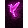WALLXPERT Zidna LED dekoracija Little Bird Pink - slika 2