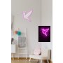 WALLXPERT Zidna LED dekoracija Little Bird Pink - slika 4
