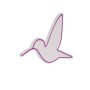 WALLXPERT Zidna LED dekoracija Little Bird Pink - slika 5