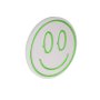 WALLXPERT Zidna LED dekoracija Smiley Green - slika 5