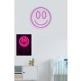 WALLXPERT Zidna LED dekoracija Smiley Pink - slika 3