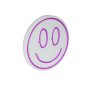 WALLXPERT Zidna LED dekoracija Smiley Pink - slika 4
