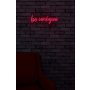 WALLXPERT Zidna LED dekoracija Be Unique Red - slika 3