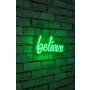 WALLXPERT Zidna LED dekoracija Believe Green - slika 2