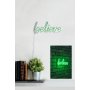 WALLXPERT Zidna LED dekoracija Believe Green - slika 4