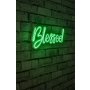 WALLXPERT Zidna LED dekoracija Blessed Green - slika 2