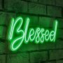 WALLXPERT Zidna LED dekoracija Blessed Green - slika 1
