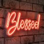 WALLXPERT Zidna LED dekoracija Blessed Red - slika 1