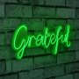 WALLXPERT Zidna LED dekoracija Grateful Green - slika 1