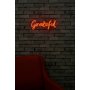 WALLXPERT Zidna LED dekoracija Grateful Red - slika 4