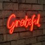 WALLXPERT Zidna LED dekoracija Grateful Red - slika 1