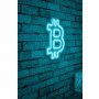WALLXPERT Zidna LED dekoracija Bitcoin Blue - slika 2