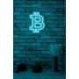 WALLXPERT Zidna LED dekoracija Bitcoin Blue - slika 3