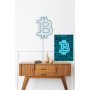 WALLXPERT Zidna LED dekoracija Bitcoin Blue - slika 4