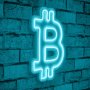 WALLXPERT Zidna LED dekoracija Bitcoin Blue - slika 1