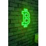 WALLXPERT Zidna LED dekoracija Bitcoin Green - slika 2