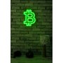 WALLXPERT Zidna LED dekoracija Bitcoin Green - slika 3
