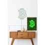 WALLXPERT Zidna LED dekoracija Bitcoin Green - slika 4