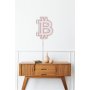 WALLXPERT Zidna LED dekoracija Bitcoin Pink - slika 5