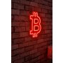 WALLXPERT Zidna LED dekoracija Bitcoin Red - slika 2