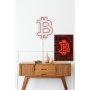 WALLXPERT Zidna LED dekoracija Bitcoin Red - slika 4