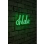 WALLXPERT Zidna LED dekoracija Oh La La Green - slika 2