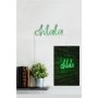 WALLXPERT Zidna LED dekoracija Oh La La Green - slika 3