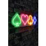WALLXPERT Zidna LED dekoracija Gambler Multicolor - slika 2