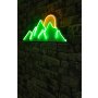 WALLXPERT Zidna LED dekoracija Mountain Green Yellow - slika 2