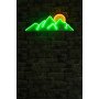 WALLXPERT Zidna LED dekoracija Mountain Green Yellow - slika 3
