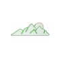 WALLXPERT Zidna LED dekoracija Mountain Green Yellow - slika 5